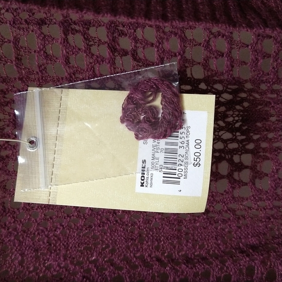 NWT-Sonoma-Women's Large Plum Coverup - Picture 10 of 10